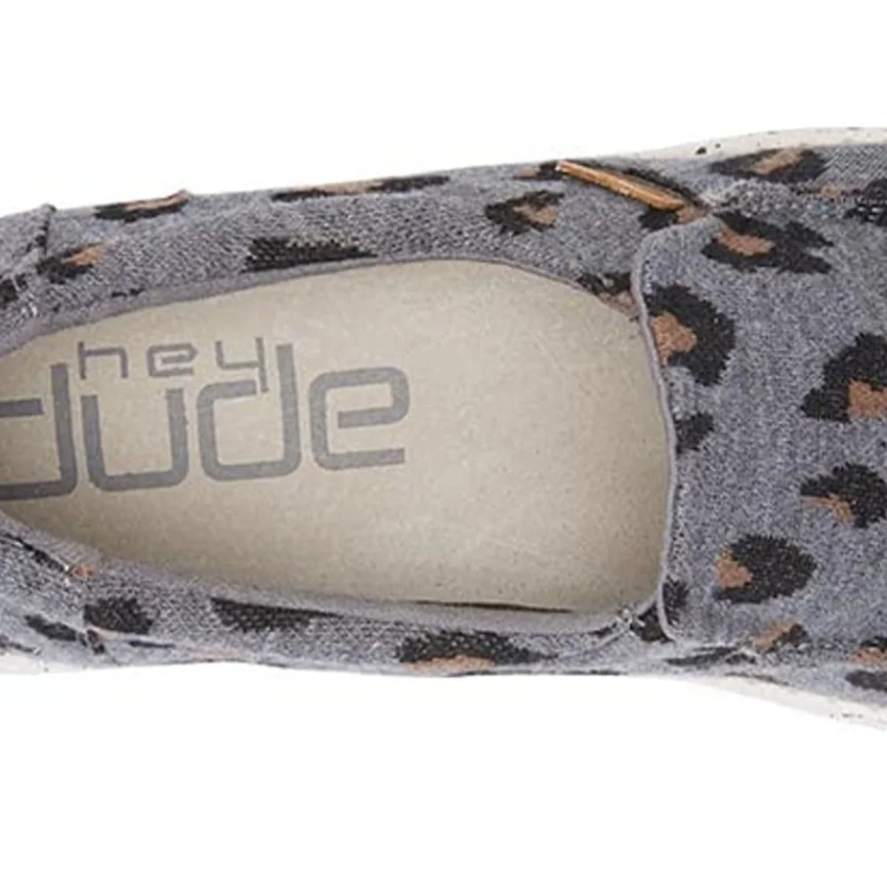 HEY DUDE WOMEN'S MISTY CHARCOAL CHEETAH - Picture 4 of 6